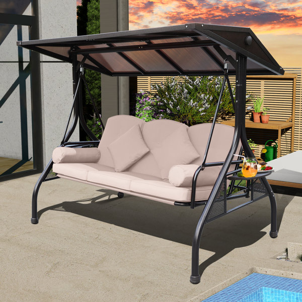 Porch swing 2025 with canopy